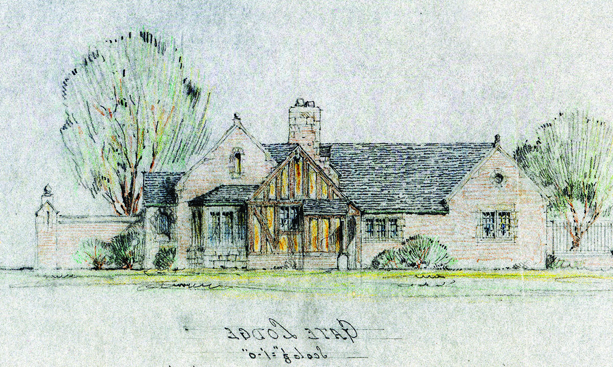1928年盖特小屋的素描